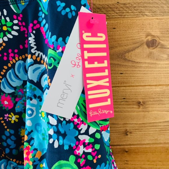 NWT Lilly Pulitzer luxletic aila skort take me out to sea - Picture 2 of 4